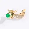 Broche de alta calidad, moda, elegante, lujo, elegante, corsage, sirena de agua dulce femenina, pin todo-partido, accesorios, en stock, venta al por mayor