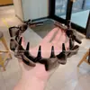 Diadema de Velvete con Lazo Elegante de Caña Alta, Accesorio de Moda Elegante de Alta Gama para el Uso Diario