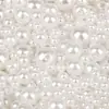 Materiales DIY de Perlas Perlas Decorativas Blanco Roto de Agujero Recto Cuentas en Hilo Accesorios para Joyería Perla de Imitación ABS Hecha a Mano Perlas Sueltas