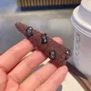 Pinza de Pelo de Felpa con Lazo de Pedrería de Lujo de Gama Alta para Mujer, Pinza Dulce para Flequillo Frontal, Pinza para Mechones Laterales