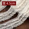 Hilo de Algodón Elástico de Múltiples Capas Encaje Elástico Plisado Encaje de Ropa Hecha a Mano DIY Accesorios de Encaje