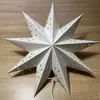 Plegado de Puntos Estrella de Siete Puntas Decoración Navideña Colgante Linterna de Papel Pantalla de Lámpara Diseño de Lugar Festivo