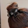 Grampo de Cabelo de Bola para Volume de Cabelo de Alta Qualidade para Mulheres no Verão, Simples Elegante, Prendedor de Cabelo de Rede com Flores para a Parte de Trás da Cabeça