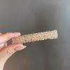 Pinza de Resorte con Perlas de Cristal de Cuatro Filas Hilo de Pescar Horquilla Trenzada Pinza Coreana Accesorio para el Cabello de Celebridad de Internet Pinza Lateral Horquilla Venta al por Mayor