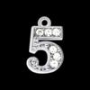 Pingente digital de strass 15mm acessórios de joias diy chaveiro digital totalmente cravejado de diamantes roupa mochila Pingente de joia