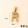Pingente Único Cruzamento de Fronteiras Novo Joia de Aço Inoxidável Cravejada de Diamantes Colar com 26 Letras Fashionable High-End Acessórios de Joias DIY