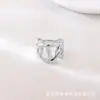 Anillo de Cadena de Personalidad Creativa Simple Moda para Mujer Exquisito Anillo de Línea Ancha Accesorios al por Mayor Stock Listo al por Mayor