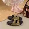 Sandalias Estilo Birkenstock de Suela Gruesa con Hebilla Retro, Zapatos Versátiles Súper Elegantes para Mujer, Sandalias Deslizantes de Playa para Exteriores de Verano 2026