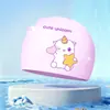 Toucas de Natação Infantis para Meninos e Meninas, Toucas de Natação de Silicone Que Não Apertam a Cabeça, Impermeáveis, Tamanho Grande, Toucas de Natação com Desenhos Animados Fofos Atacado