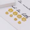 Colar Pulseira Banhado a Cobre Ouro Verdadeiro 18K Espaçadores com Contas Ouro Verdadeiro 14K Zircônia Micro-incrustada Toro Acessórios para Joias DIY