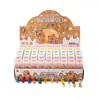 108 Figuras de Juego de Caja Sorpresa de Capibara, Llaveros Populares, Pequeños Regalos para Niños y Estudiantes