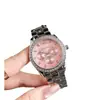 Reloj de Acero Inoxidable con Tres Ojos y Seis Pines Incrustado con Diamantes de Aspecto Elevado, Estilo Niche, Resistente al Agua, Moda, Reloj de Cuarzo con Correa de Acero, Entrega Transfronteriza de Relojes de Guangzhou