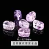 Colección de Accesorios Pixiu de Cristal Natural, Componentes Pixiu de Obsidiana Seleccionados con Agujero Pasante, Cuentas Espaciadoras Semi-Terminadas para Pulseras DIY