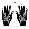 Plantillas Populares de Tatuaje de Henna Transfronterizas, Plantillas de Tatuaje Temporales para Manos, Plantillas para Pintura de Manos de Boda, Plantillas para Pintura de Manos de Escenario