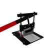 Cortador de material para sello de impresión de pegamento rojo, material de sello de goma, sello de tira larga, sello de tira de cintura, accesorios para máquina de grabado, hoja de corte con regla
