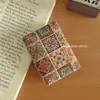 Espejo Pequeño Portátil Estilo Retro Espejo de Escritorio Plegable de Doble Cara Espejo Simple con Sentido Avanzado Creativo Espejo de Maquillaje para Mujeres