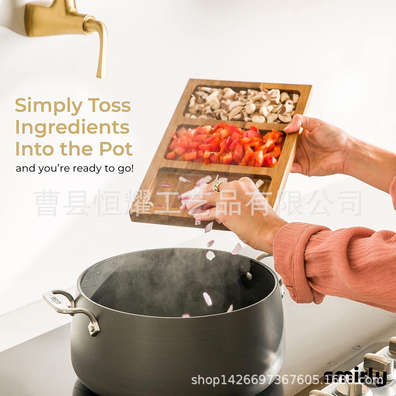 实木奶酪板切菜板厨房用品可拼接磁吸芝士板托盘披萨砧板BSCI