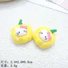 Acessórios de Gato de Resina de Vegetais Artificiais Grampo de Cabelo Desenho Animado Pingente Ímã de Geladeira Fivela de Sapato Material Decorativo