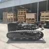 Cortador de Grama de Esteira a Gasolina, Cortador de Grama Controlado Remotamente Todo-o-Terreno, Máquina de Capina para Limpeza de Pomares e Encostas, Máquinas Agrícolas