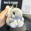 Chaveiro Pingente Coelho Rex Fofo para Carro Brinquedo de Pelúcia Desenho Animado Decoração de Bolsa Coelho