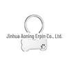 Direto da fábrica de aço titânio pequeno osso aço inoxidável tag tag dog tag tag gato DIY lettering pet etiqueta anti-perda