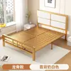 Cama de Hierro Forjado para Uso Doméstico, Cama Matrimonial para Dormitorio Principal, Cama Individual para Apartamento de Estudiantes, Cama con Estructura de Hierro para Vivienda de Alquiler, Cama de Hierro