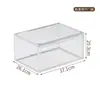 Caja de almacenamiento para zapatos, transparente, gruesa, magnética, para mascotas, de plástico duro, sencilla, para dormitorio, con puerta lateral.