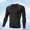 Mallas de primavera y verano traje deportivo de manga larga para hombre absorbente del sudor transpirable alta elasticidad ropa de entrenamiento baloncesto correr entrenamiento top