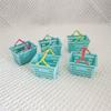 Cesta de Compras Micro-Encogible Accesorios para Casa de Muñecas Cesta de Mano Supermercado Mini Cesta de Verduras Juguete diy