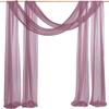 Decoración de fiesta de boda con cortinas de gasa perlada de chifón transfronteriza de Amazon, decoración de diseño de fondo para festival de boda