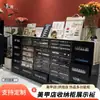Gabinete de exhibición estilo vintage de madera maciza para salón de uñas, gabinete de almacenamiento de esmalte de uñas, gabinete de almacenamiento de gel para uñas, salón de uñas de pie