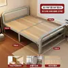 Cama plegable para la hora del almuerzo, madera maciza, no requiere montaje, cama individual, resistente y duradera, adecuada para apartamentos de alquiler, hogares y como una cama plegable simple para niños.
