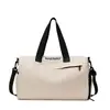 Bolsa de Gimnasio con Separación Seco y Húmedo para Mujer, Bolsa de Viaje de Corta Distancia de Gran Capacidad, Bolso de Equipaje Deportivo para Yoga de Mano y Cruzado con Logo Impreso