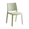 Sillas de Comedor Minimalistas Nórdicas de Plástico, Apilables, Disponibles en Múltiples Colores, Adecuadas para Uso Doméstico, Comedor, Ocio, Apartamentos Pequeños, Ahorro de Espacio, con Respaldo