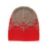 Nuevo gorro de punto de cachemira con bloques de color para otoño e invierno para mujer, grueso y cálido, estilo coreano, simple y versátil, perfecto para cubrir la cabeza