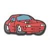 Diapositivas con dijes de coche de dibujos animados transfronterizos, hebillas para zapatos, accesorios de bricolaje, accesorios para zapatos de goma suave de PVC, disponibles para venta al por mayor