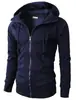 Nuevo Suéter Jacquard Deportivo de Fitness Casual Cardigan de Felpa Chaqueta con Capucha para Hombre