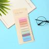 Adesivos de índice PET Morandi notas Post-it de cores criativas estudantes podem rasgar caderno adesivos de etiqueta de livro personalizados