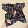 Scrunchie de Renda com Bolinhas para Mulheres, Elástico de Cabelo de Tecido Xadrez Floral com Alta Elasticidade, Faixa Elástica para Rabo de Cavalo Estilo Preguiçoso