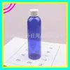 Botella blanca de 180 ml con tapa normal, botella de tapa de rosca azul, botella de PET negra de 180 ml con tapa de rosca, botella marrón para aceites esenciales
