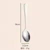 Mini Colher de Temperos de Aço Inoxidável 304 para Uso Doméstico, Colher de Sal, Colher de Café, Mini Colher para Mexer na Cozinha
