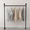 Loja de Roupas Simples Estilo Europeu Cabideiro de Roupas de Chão Cabide Doméstico Simples Barra Horizontal Meio de Ilha Cabideiro de Luxo Leve