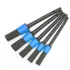 Cepillo de Limpieza para Coche para Ranuras, Cepillo Redondo para Polvo para Rejillas de Aire Acondicionado, Cepillo Pequeño para Eliminación de Polvo en el Hogar, Limpieza Interior, Lavado de Coches