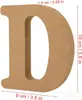 Novos Artesanatos de Madeira Formato de 26 Letras Corte a Laser Madeira DIY Artesanato Feito à Mão Enfeites Decorativos