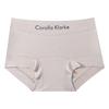 Ropa Interior de Algodón Puro para Mujer, Cómoda 7A Antibacteriana, Entrepierna Extendida, Todo Algodón Carta Cintura Media, Transpirable, Sencilla, Ceñida a la Cadera, Pequeña Plana