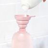 Embudo retráctil plegable pequeño de silicona para drenaje de aceite doméstico, embudo pequeño para aceite líquido, escurridor de aceite.