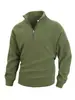 Otoño e Invierno Nuevo Talla Europea Ajustado Cuello Alto Manga Larga Suéter Personalizado Estilo Europeo y Americano Casual Chaqueta de Forro Polar Coral