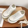 Zapatos de Lona de Suela Gruesa con Grulla de Almohada Blanca para Mujer 2026 Verano Nueva Llegada Más Vendido Casual Transpirable Delgados Ligeros Súper Calientes Versátiles Deportivos