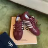 Aumento de altura interior de 7 cm~zapatillas de entrenamiento alemanas retro a rayas de cuero genuino para mujer, nuevo estilo coreano, versátiles, de retazos, casuales, deportivas, zapatillas Forrest Gump