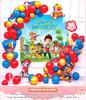 Traje de globo de cumpleaños de 16 pulgadas, letra de cumpleaños, dibujos animados, película de aluminio, globo, decoración para fiestas, suministros de 1 generación